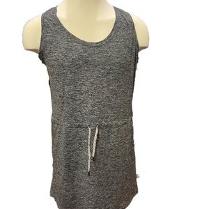 Women XL gray dress with drawstring. New without tags.